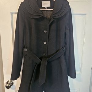 Laundry brand size 10 black wool coat.